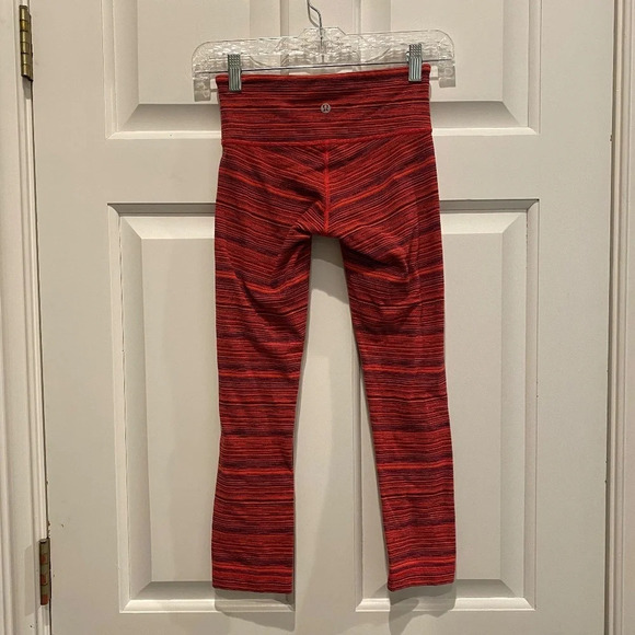 Lululemon Wunder Under Crop (Hi-Rise) Cyber Boom Juice Alarming 16301 - Picture 8 of 15